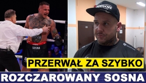 SOSIŃSKI ROZCZAROWANY: SĘDZIA PRZERWAŁ ZA SZYBKO