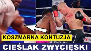 CIEŚLAK KOMENTUJE WYGRANĄ, KOSZMARNA KONTUZJA RYWALA