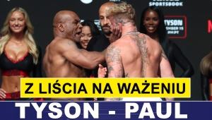 CIĘŻSZY O PÓŁ KILO TYSON SPOLICZKOWAŁ PAULA NA WAŻENIU